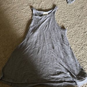 Free People grey tank top w/ high neck